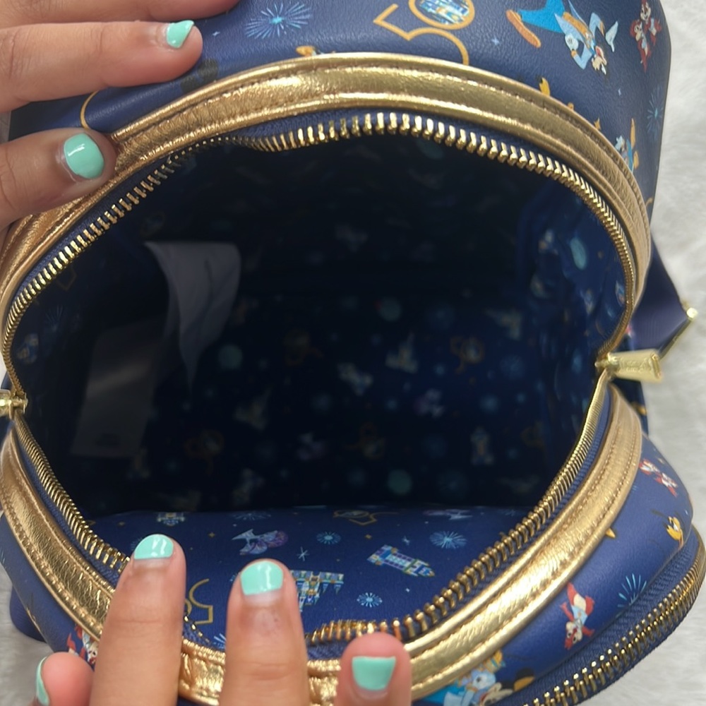 Disney 50th Anniversary Loungefly Mini Backpack - Picture 9 of 13